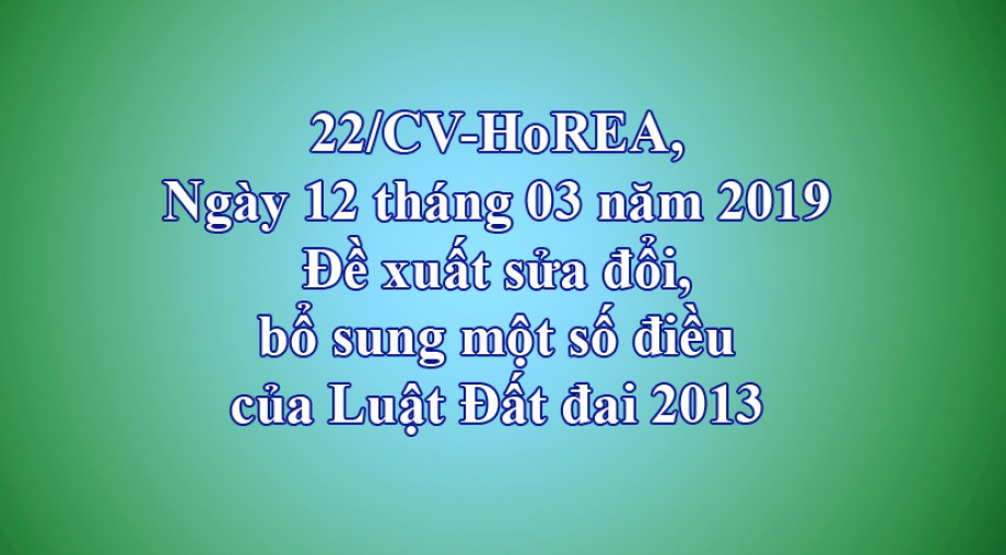Đề xuất sửa đổi, bổ sung một số điều của Luật Đất đai 2013