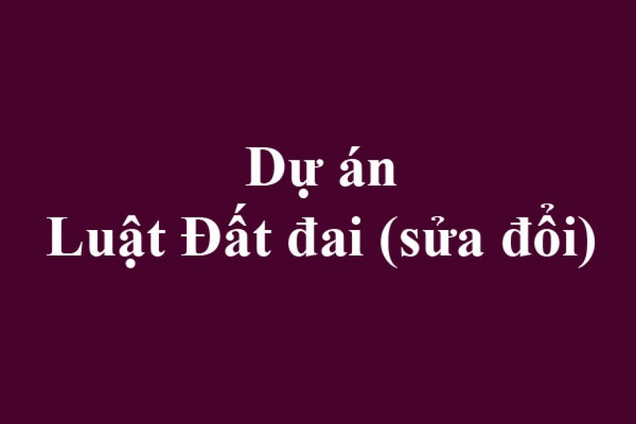 Dự thảo Luật Đất đai 