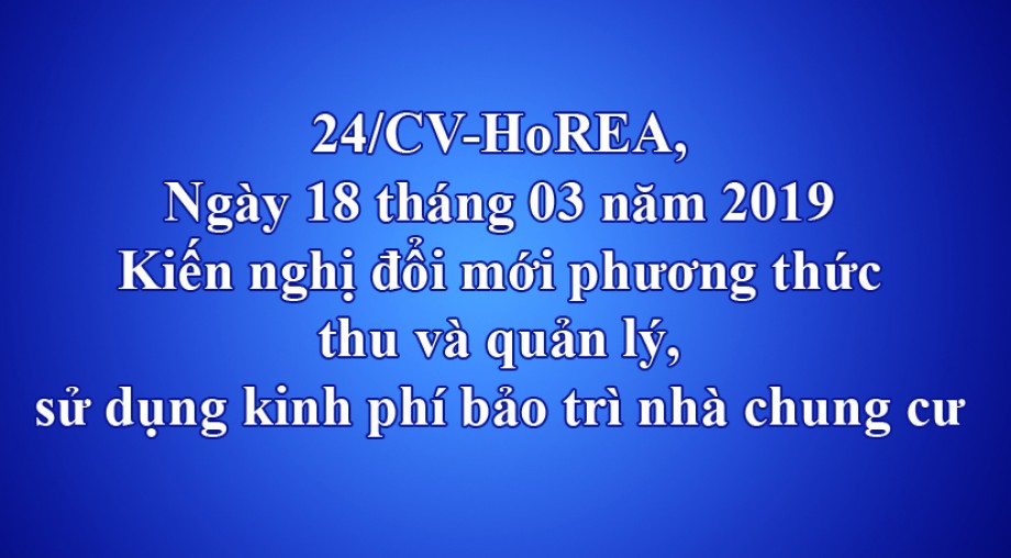 Kiến nghị đổi mới phương thức thu và quản lý, sử dụng kinh phí bảo trì nhà chung cư