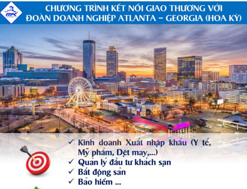 Kết nối giao thương giữa Đoàn doanh nghiệp đến từ Atlanta Georgia Hoa Kỳ